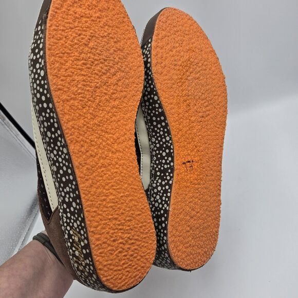 Fab Cookie Pastry Women’s Shoes 8.5 Brown Pink Suede Leather Sneakers Retro Y2K - Picture 5 of 11